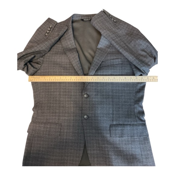 JOS.A. Bank Traveler Tech Blazer Sport Coat Plaid Checkered Pattern - Picture 5 of 7